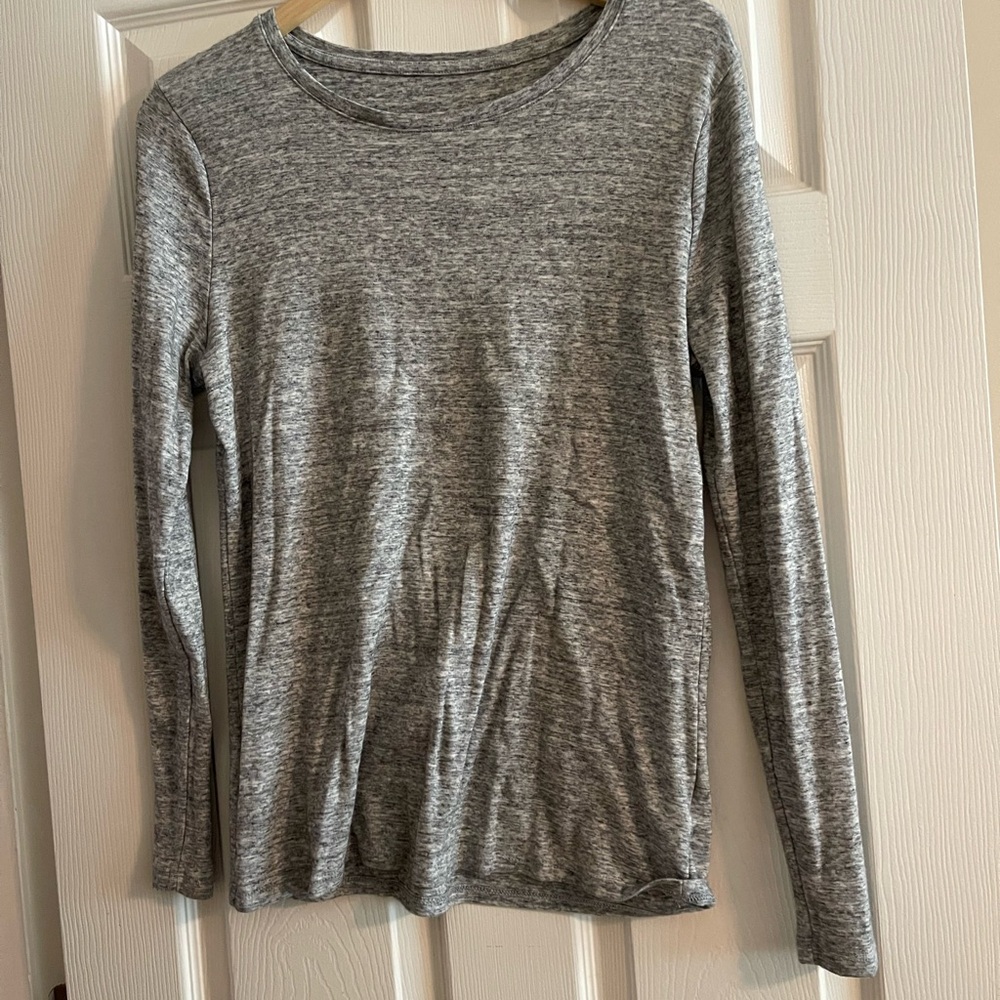 A New Day Heathered Gray Top